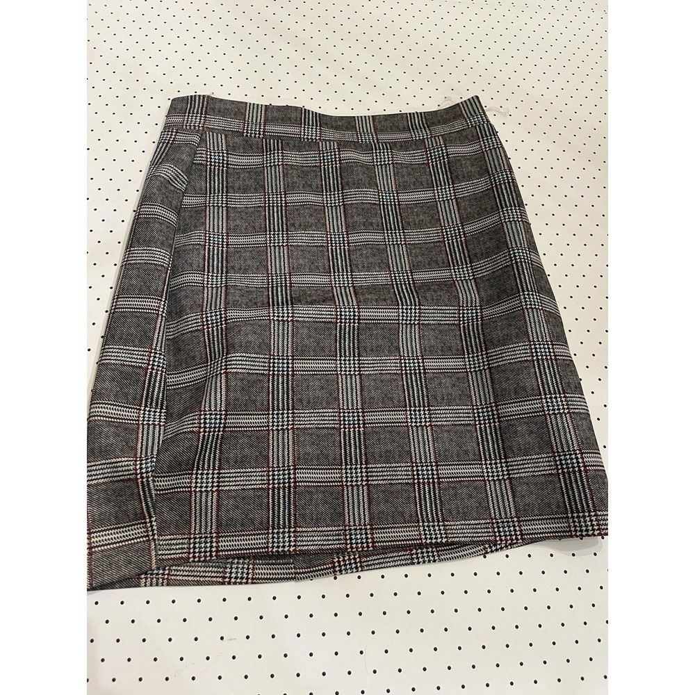 Privy Plaid Mini Skirt Women's Medium Preppy Academia Side Zip